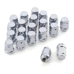 M12x1.5 hjulmuttrar, utbuktning i ett stycke AcornChrome bultmuttrar
