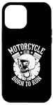 Coque pour iPhone 14 Plus Moto Club Born To Run Vintage Biker Rider