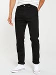 Levi's 502&trade; Tapered Fit Jeans - Nightshine - Black, Black, Size 31, Inside Leg S=30 Inch, Men