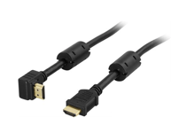 DELTACO – HDMI-kaapeli, HDMI 1.4, u-u, 4K, Ethernet,3D, paluuääni kulma 1m mus (HDMI-1020V)