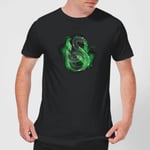 Harry Potter Slytherin Geometric Men's T-Shirt - Black - L