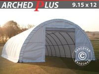 Rundbågehall Lagertält Förrådstält 9,15x12x4,5m, PVC, Vit