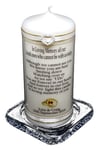 Personalised Wedding Day Absence candle with Gold rings design and poem.