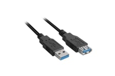 Sharkoon - USB-förlängningskabel - USB typ A till USB typ A - 2 m