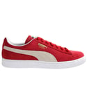 Puma Classic + Mens Red Trainers Leather - Size UK 5