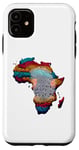 Coque pour iPhone 11 T-shirt Afrique DNA Drapeau Pouce Empreintes Digitales Racines Fier