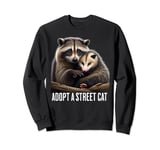 Adopt A Street Cat Shirt Funny Opossum Raccoon Skunk Vintage Sweatshirt