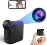 Mini Caméra Espion WiFi Nanny Caméra Cachée Full HD 1080P Caméra Surveillance Voiture sans Fil avec Vision Nocturne et Détection de Mouvement Spy Cam Micro Camera pour la Maison et Le Bureau