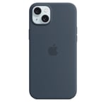 Apple iPhone 15 Plus Silicone Case with MagSafe - Storm Blue Soft Touch Finish
