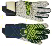 Prediction Supergrip+ HN målvaktshandskar Unisex navy/white/fluo yellow 10.5