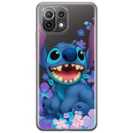 ERT GROUP Coque de téléphone Portable pour Xiaomi 11 Lite 4G/5G Original et sous Licence Officielle Disney Motif Stitch 001, partiel imprimé