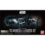 Bandai Star Wars Model Kit (TIE Advanced x1 & Fighter Set)
