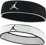 Nike Air Jordan Chenille Headbands 2 Pack Mixed Width Mens One Size Genuine New