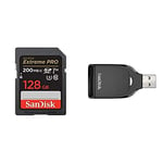 SanDisk Extreme PRO 128GB UHS-I SDXC card + RescuePRO Deluxe with the SanDisk SD UHS-I Card Reader