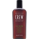 American Crew Hiustenhoito Hair & Body 3-in-1 Tea Tree Refreshing Shampoo, Conditioner and Wash 100 ml