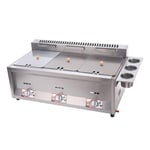 18 Liters Gas Fryer Large Capacity Chips Fryer Machine Stainless Steel LPG Fryer Commercial Deep Fat Fryer with Deep Fryer Baskets for Restaurant Kitchen