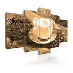 Arkiio Tavla Coffe Espresso CappuccIno Latte Machiato Sepia - Capp machiato sepia 100x50