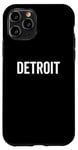 Coque pour iPhone 11 Pro Detroit Classic Retro City, ville natale de Detroiter, Michigan