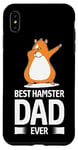 Coque pour iPhone XS Max Best Hamster Dad Ever Dabbing Hamster doré