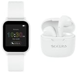 Tikkers Teen Series 10 White Smart Watch and Earbud Set