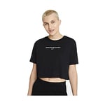 Nike DJ6235 W NK SS CROP YOGA 2 T-shirt women's black XL