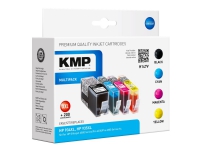 KMP MULTIPACK H147V - 4-pack - svart, gul, cyan, magenta - kompatibel - bläckpatron (alternativ för: HP 934XL, HP 935XL, HP C2P23AE, HP C2P24AE, HP C2P25AE, HP C2P26AE) - för HP Officejet 6812, 6815, 6820 Officejet Pro 6230, 6230 ePrinter, 6830, 6835