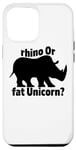 Coque pour iPhone 14 Pro Max Rhino or Fat Unicorn Lover