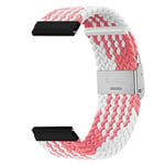 Flätat klockarmband Amazfit Bip U - Rosa/vit