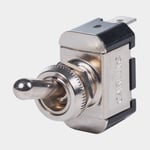 Blue Sea Systems Vippströmbrytare WeatherDeck Toggle Switch SPST, 1-polig, På-Av, 15 A (12 V DC) / (125 AC) 10 (250 AC), silver