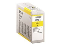 Epson T8504 - 80 ml - jaune - originale - cartouche d'encre - pour SureColor P800, P800 Designer Edition, SC-P800