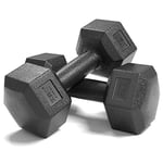Nologo 45532rr 15KG A pair of dumbbell sports hexagon dumbbell set home gym fitness hexagon dumbbell set weightlifting exercise