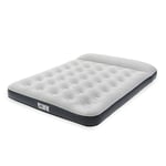 YAWN AIR Self Inflating Camping Mattress - Double Bed Size - Blow Up Inflatable Air Bed - Battery Operated Pump - Integrated Pillow - Sleep & Relax - Includes 2 x Repair Patches & Storage Bag