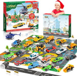 Veopoko Advent Calendar 2023 for Boys,Toy Cars Christmas Gifts for 3-10 Year Old