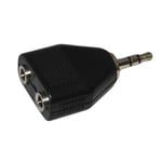 TheBigShip® Headphone Jack Splitter 3.5mm Jack Plug to 2 x 3.5mm Jack Sockets Stereo Adaptor Dual Splitter