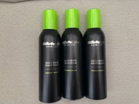 Lot 3x Gillette Labs Quick Rinse Shave Foam 240ml Vitamin B3 + Sea Kelp Skincare