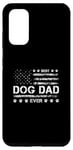 Coque pour Galaxy S20 Best Dog Dad Ever USA Drapeau américain Fête des pères 4 juillet