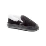 Classic Slip On (Fleece) Black/Turtledove Baby Shoe KWK1CQ