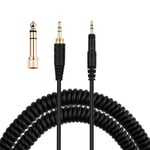 Spiral lydkabel til Audio Technica ATH-M40X
