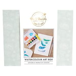 Bee & Bumble Watercolour Art & Crafts Paint Box, Oil Pastels, Soft Pastels, A5 Mixed Media Pad, Blending Stump, For The Budding Artist, Perfect For Adults And Children And Artists On The Go