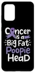 Galaxy S20+ Cancer Awareness Ribbon Lavender Poopie Head Fighter Chemo Case