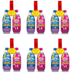 6 X Thetford Aqua Kem Pink&Blue Concentrate Duo Portable Camping Toilet Chemical