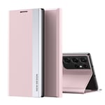Vikbart Samsung Galaxy S21 Ultra 5G fodral med ett stativ - Roséguld