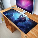 Mouse Mat, Mouse Pad Gaming Mouse Pad Large Mouse Mat World Of Warcraft Game Keyboard Mat Cafe Mat Extended Mousepad For Computer Desktop PC Mouse Pad (Color : A, Size : 700 * 300 * 3mm)