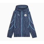 Manchester City Jacka Pre Match Woven Anthem - Blå/Blå Dam - PUMA, storlek X-Small