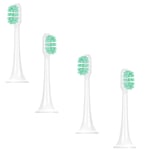 4pcs Replacement Brush Toothbrush Heads Gum Care Supplies Compatible with Xiaomi Mijia T300 T500 Sonic Electric Toothbrushes Green