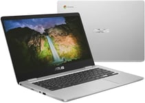 Asus C423NA 14" Chromebook 4 GB RAM 64GB Intel® Celeron® ChromeOS - Silver