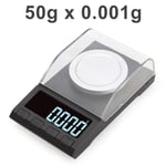 HIGHKAS Jewelry Electronic Scale High Precision 0 001G Digital Counting Carat Scale 100G 50G 20G Electronic Jewelry Milligram Scales-_20G_0.001G 1125 (Color : 50g 0.001g)