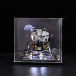 ColiCor Acrylic Display Case for LEGO Creator NASA Apollo 11 Lunar Lander 10266 , Dustproof Protection Display Box Compatible with Lego 10266