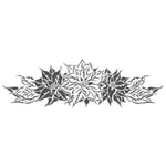 The Crafter's Workshop Schablon XL Crafter´s - Poinsettia 42 x 15 cm