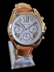 Michael Kors MK2961 Ladies Bradshaw Chronograph Luggage Leather Watch